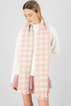 Bufanda tejida pata gallo