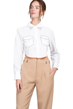 Camisa bolsas detalle brillos