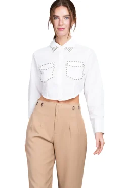 Camisa bolsas detalle brillos