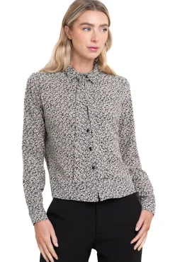 Camisa corbata flores