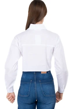 Camisa Crop Amplia Estampado