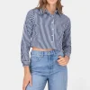 Camisa crop rayas