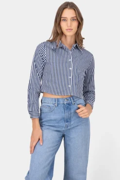 Camisa crop rayas
