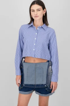 Camisa crop rayas