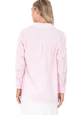 Camisa cuello solapa brillos