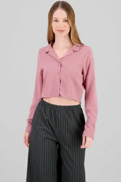 Camisa Lisa Manga Larga