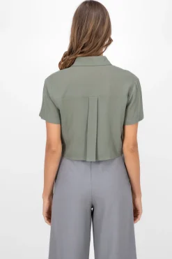 Camisa Manga Corta Detalle Bolsa