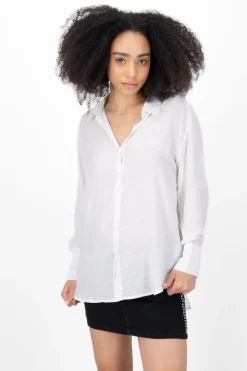 Camisa manga larga detalle bordado Hypsters