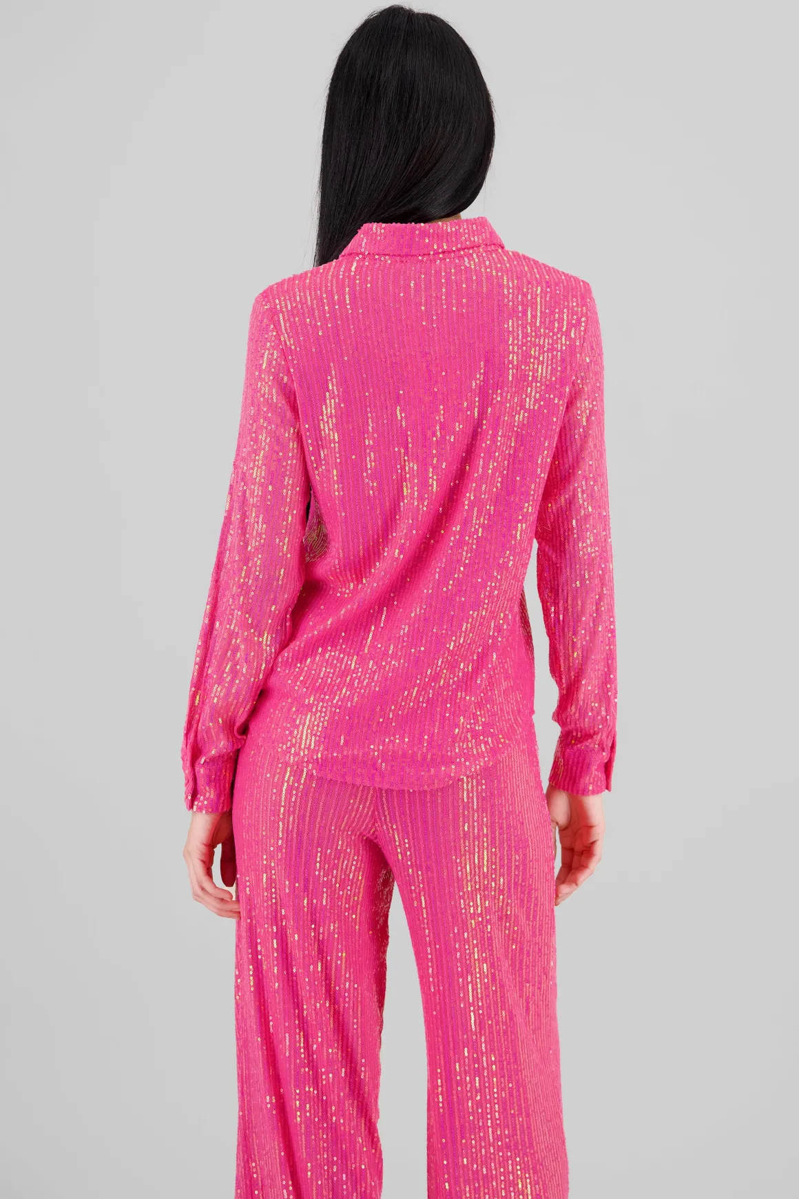 Camisa manga larga lentejuelas