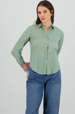 Camisa Manga Larga Lisa