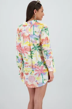 Camisa manga larga oversize detalle botones