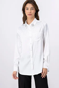 Camisa Manga Larga Pedrería