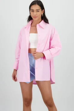 Camisa oversize lisa