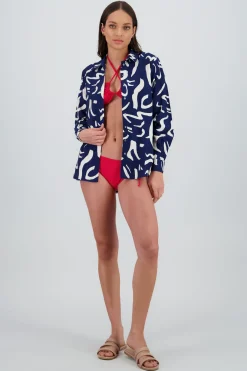 Camisa oversized detalle estampado