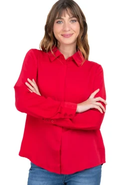 Camisa puños plisados satín