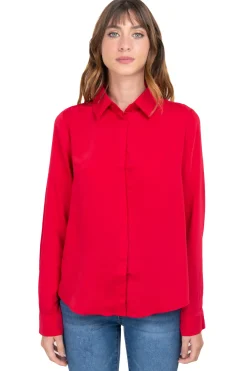 Camisa puños plisados satín