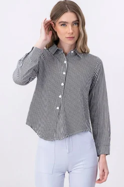 Camisa Rayas Asimétrica