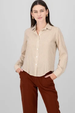 Camisa Rayas Asimétrica