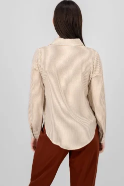 Camisa Rayas Asimétrica