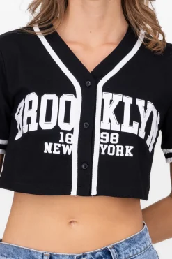 Camisa Tipo Baseball Brooklyn