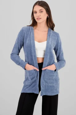 Cardigan bolsas detalle textura suave