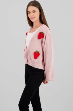 Cardigan fresas 3d