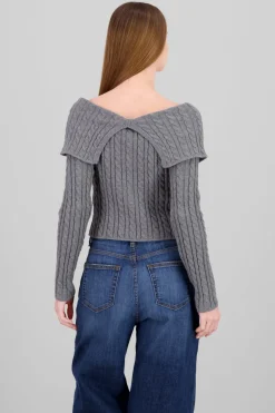 Cardigan hombros caidos sueter