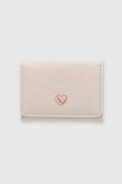 cartera chevron corazon