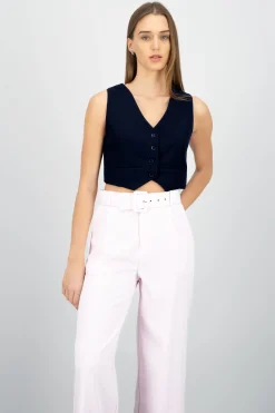 Chaleco escote V Con Botones