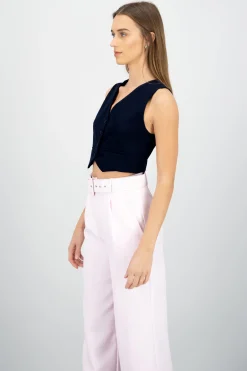 Chaleco escote V Con Botones