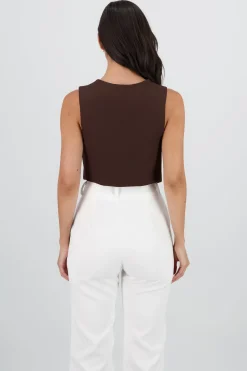 Chaleco escote V Con Botones