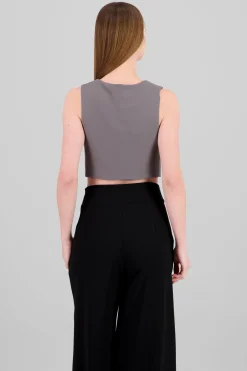 Chaleco escote V Con Botones