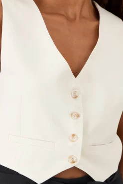 Chaleco escote V Con Botones