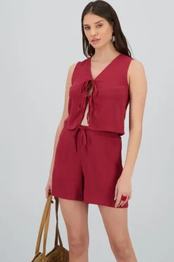 Chaleco fluido y lazos