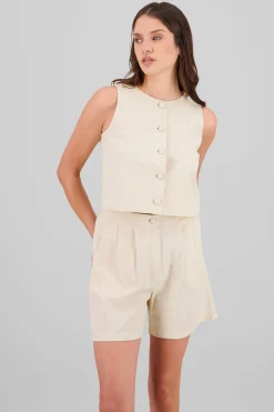 Chaleco liso botones