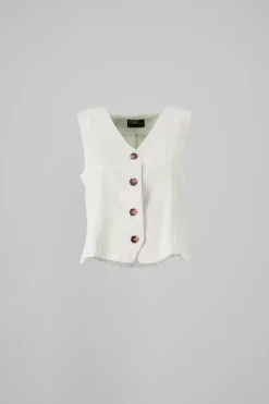 Chaleco Sastre Lino C/Botones Hypsters