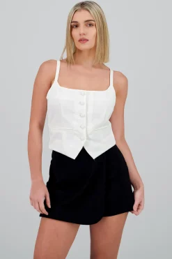 Chaleco tirantes escote cuadrado