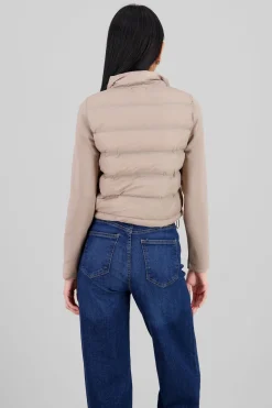 Chamarra capitonada crop