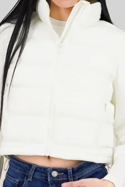 Chamarra capitonada crop