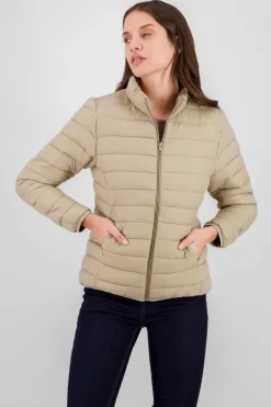 Chamarra capitonada lisa