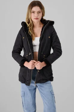 Chamarra doble vista detalle jareta