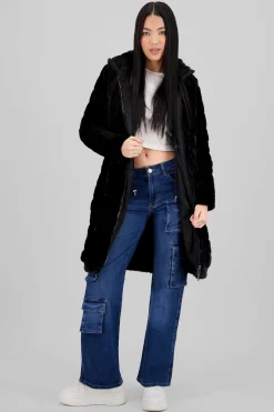 CHAMARRA LARGA PELUCHE