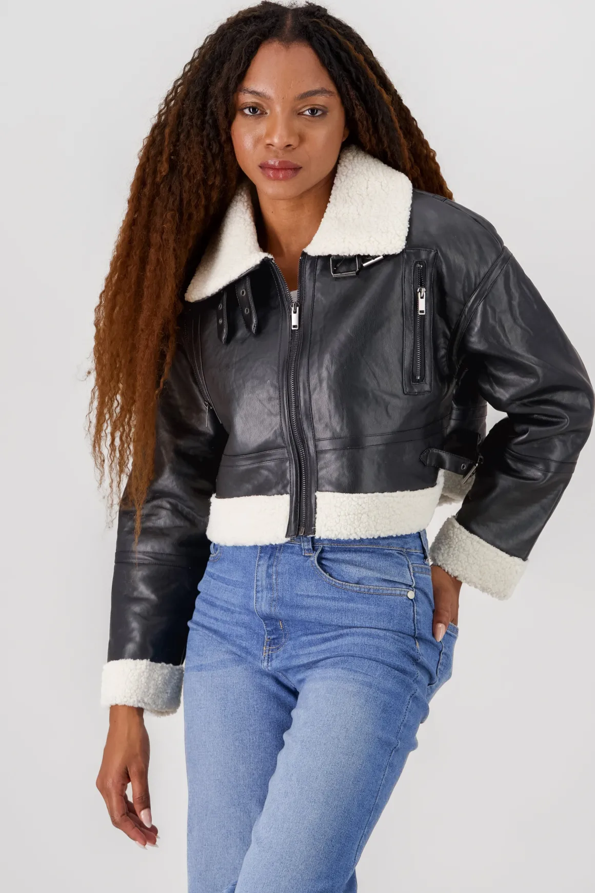 Chamarra tipo aviador