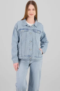 Chamarra trucker oversize