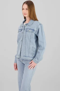 Chamarra trucker oversize