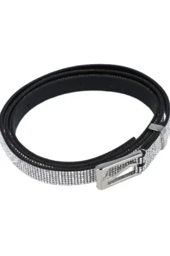 Cinturón Efecto Piel Brillos