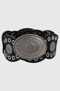 Cinturón ovalos boho hebilla