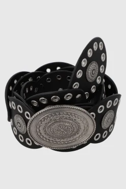 Cinturón ovalos boho hebilla