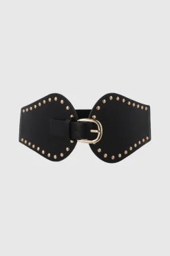 Cinturon ancho studs hebilla