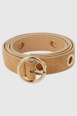 Cinturon delgado doble eyelets